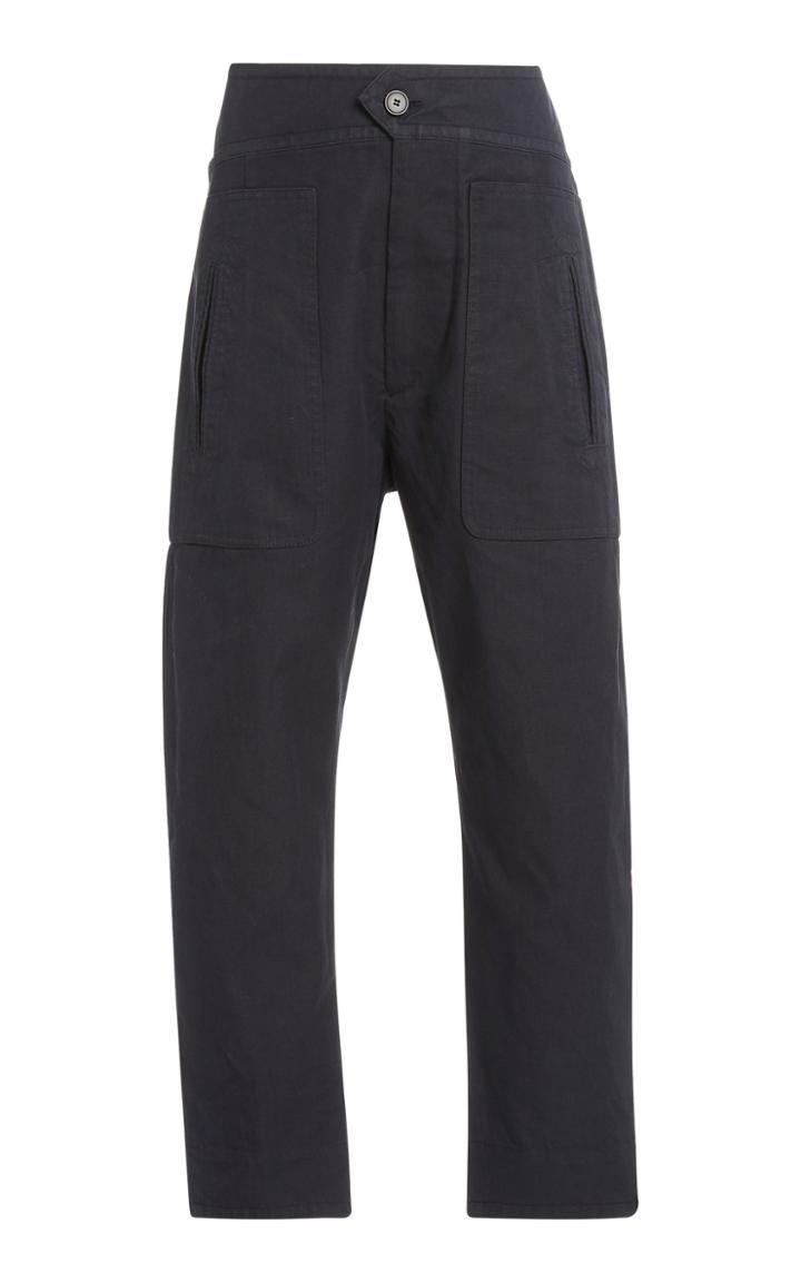 Isabel Marant Toile Raluni Tapered Cotton-linen Pants