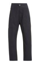 Isabel Marant Toile Raluni Tapered Cotton-linen Pants