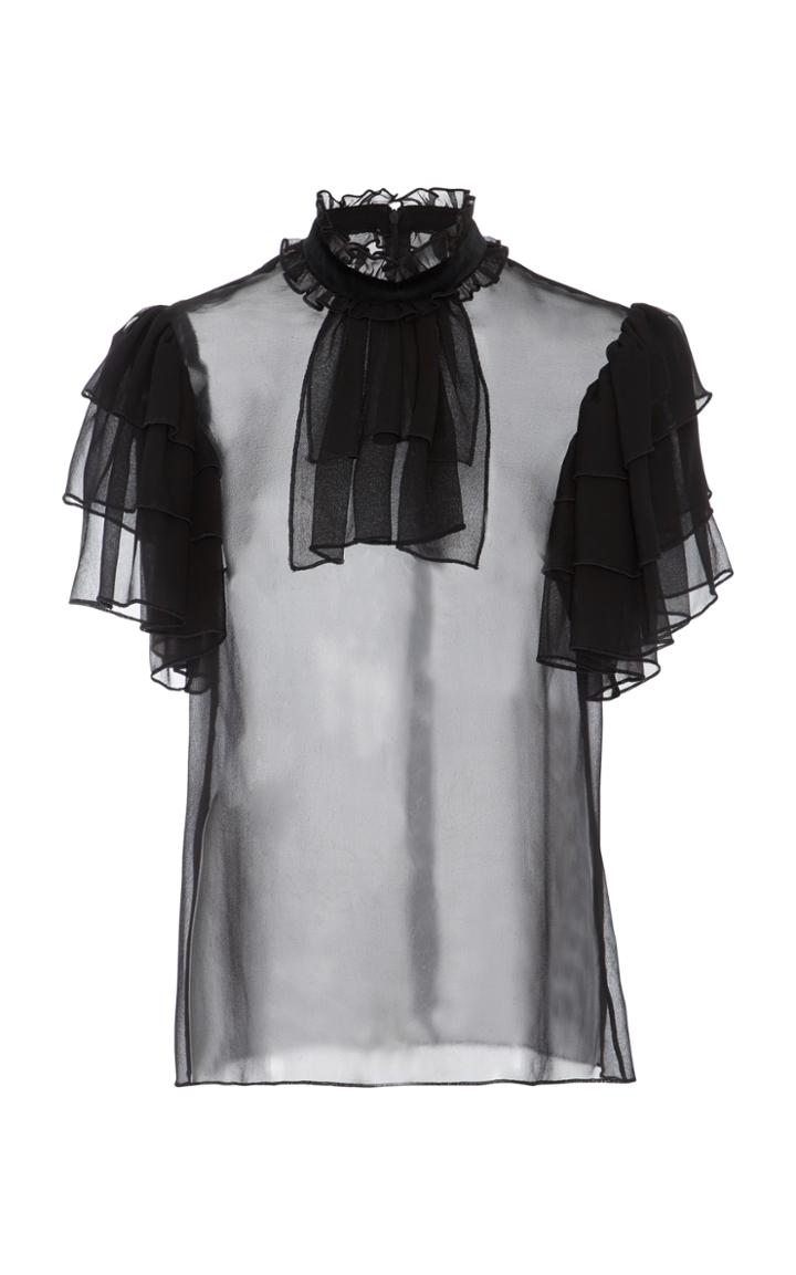 Macgraw Baroness Silk Chiffon Top