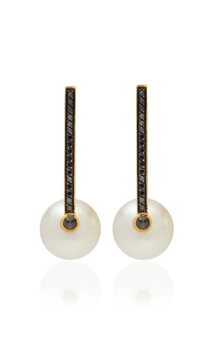 Ara Vartanian 18k Gold And Pearl Earrings
