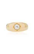 Moda Operandi Stephanie Windsor 18k Yellow Gold Victorian Diamond Gypsy Ring