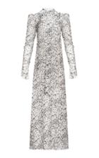 The Vampire's Wife Unconditional Tie-neck Floral Silk Maxi Dress