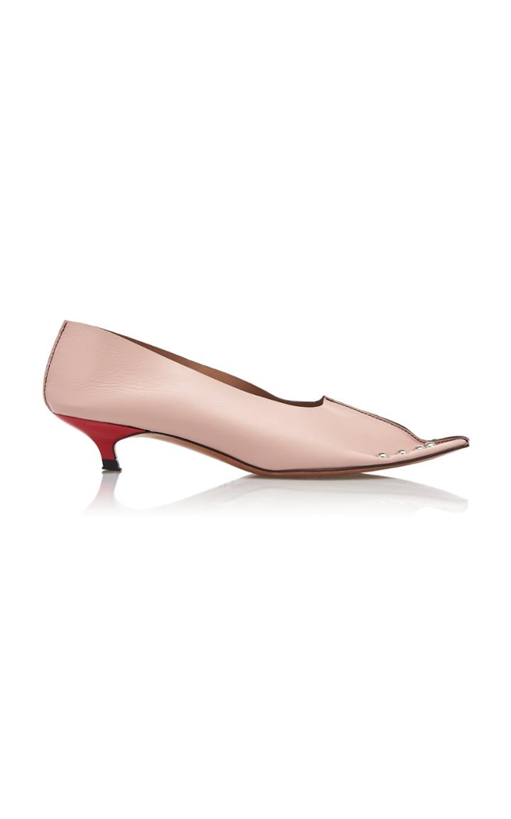 Marni Studded Low-heel Pumps