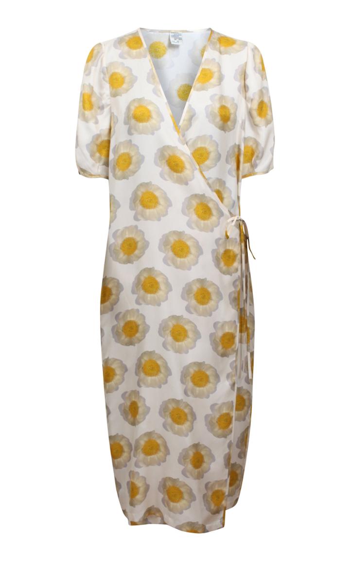 Moda Operandi Baum Und Pferdgarten Anastacia Silk Wrap Midi Dress Size: 34