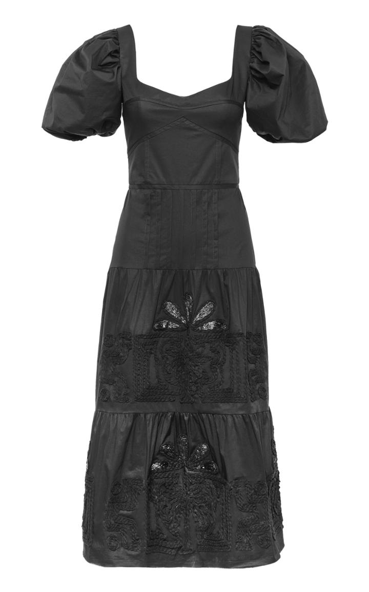 Moda Operandi Johanna Ortiz Unchanging Legacy Embroidered Cotton-blend Dress