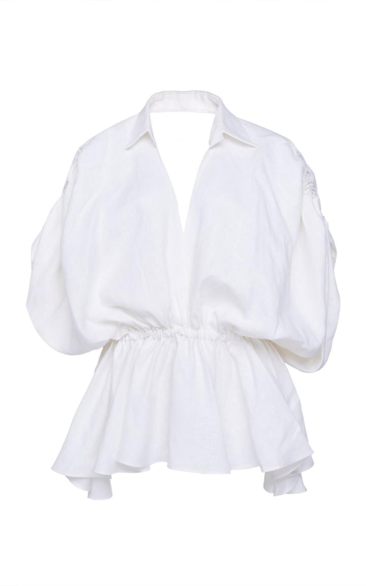 Moda Operandi Leal Daccarett Getsemani Linen Top Size: 2