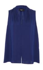 Paule Ka Satin Sleeveless Top