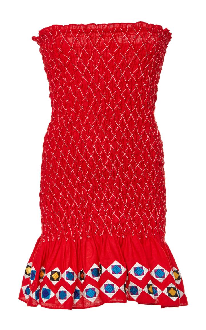 Alexis Fatima Strapless Cotton-blend Mini Dress