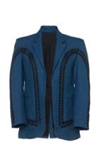 Alix Of Bohemia Limited Edition Wiley Leaf-embroidered Linen Blazer