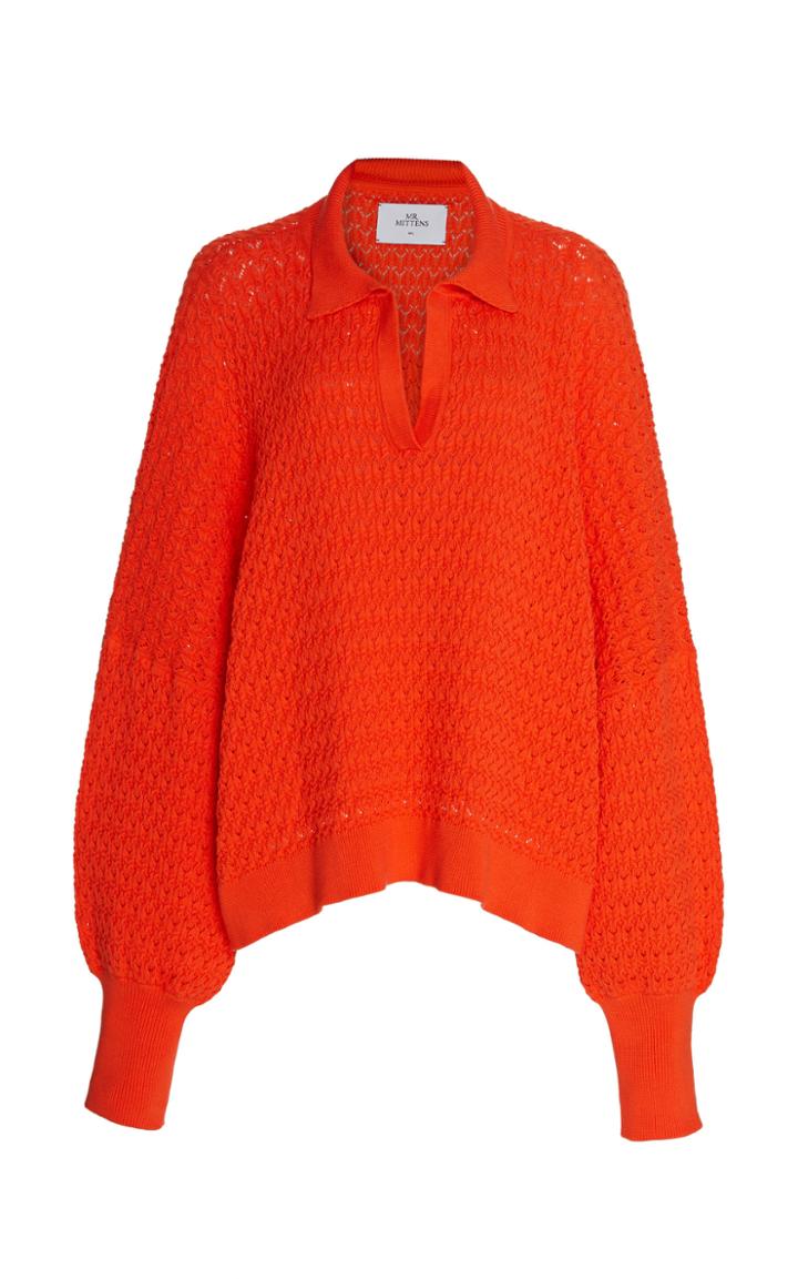 Moda Operandi I Love Mr. Mittens Lace Polo Size: Xs/s