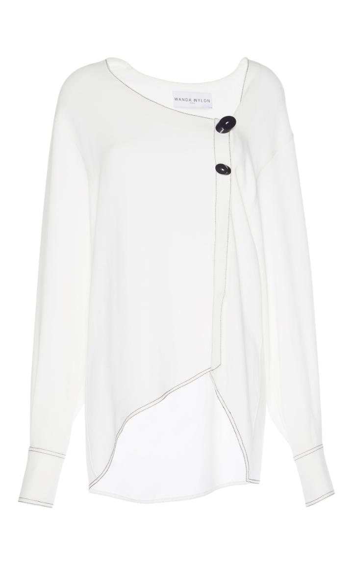 Wanda Nylon Asymmetric Blouse