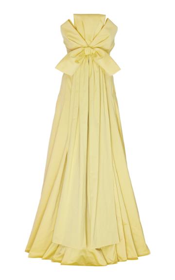 Emilia Wickstead Melby Strapless Cotton Blend Gown