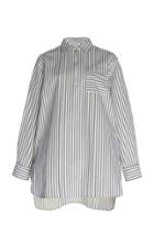 Alexachung Japan Collared Striped Cotton Shirt