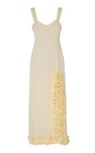 Moda Operandi Gl Hrgel Linen Side-slit Midi Dress Size: Xs