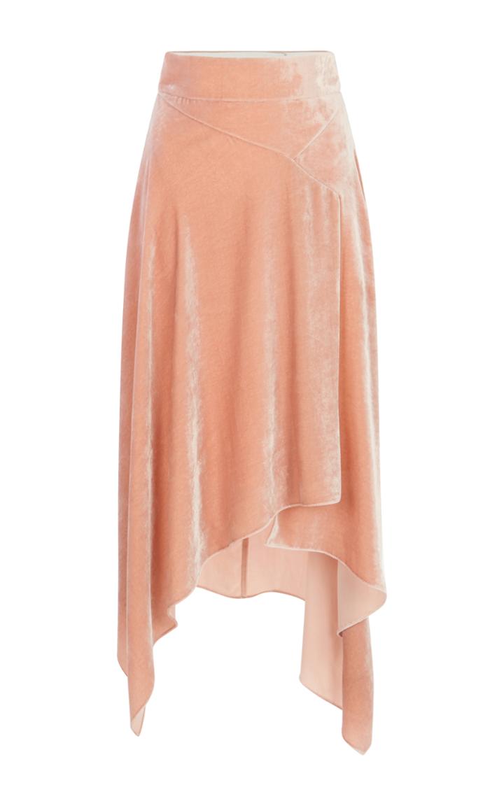 Peter Pilotto Solid Velvet Skirt
