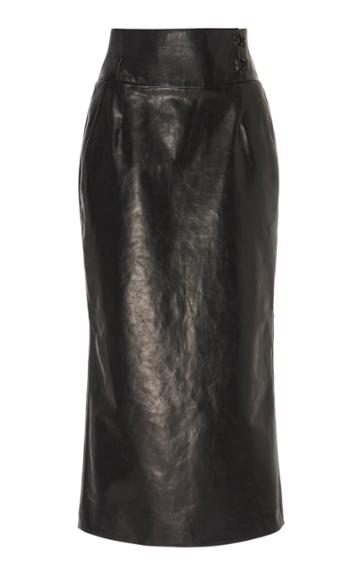 Olivier Theyskens Nasta High-rise Leather Pencil Skirt
