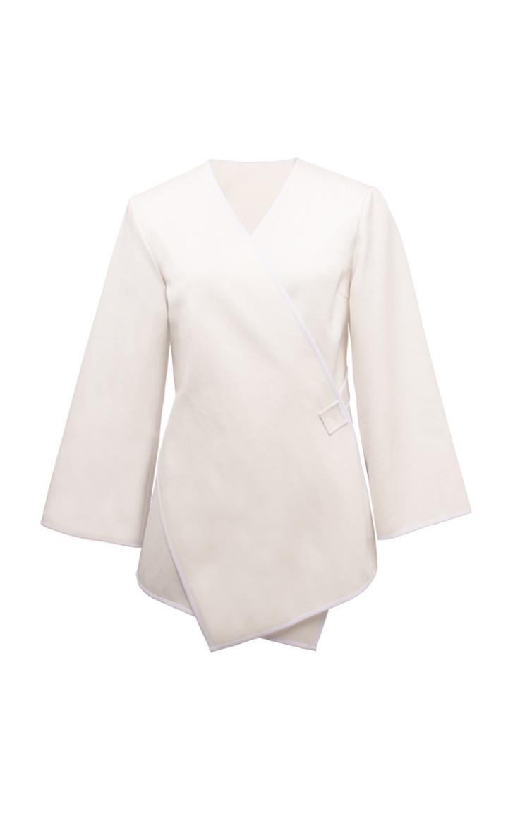 Moda Operandi Lake Studio Asymmetrical Cotton Jacket Size: 38