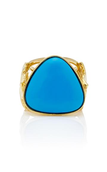 Aurlie Bidermann Vitis Ring With Turquoise Resin