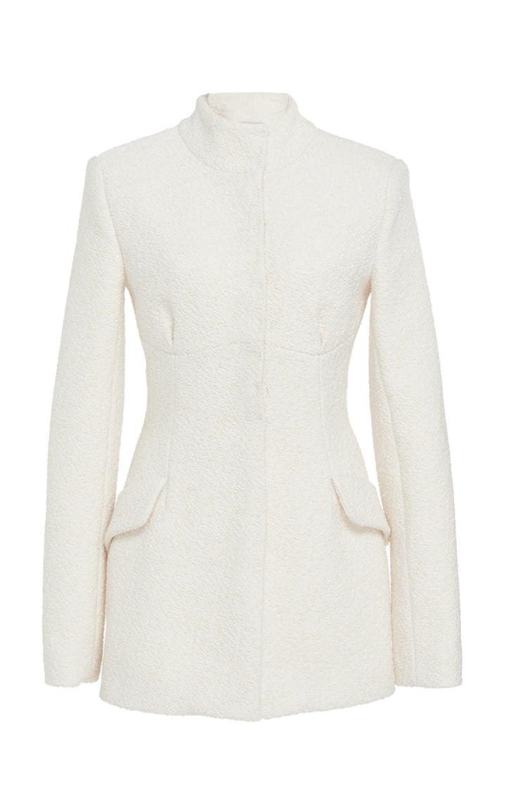 Emilia Wickstead Getty Cloque Cotton-blend Blazer