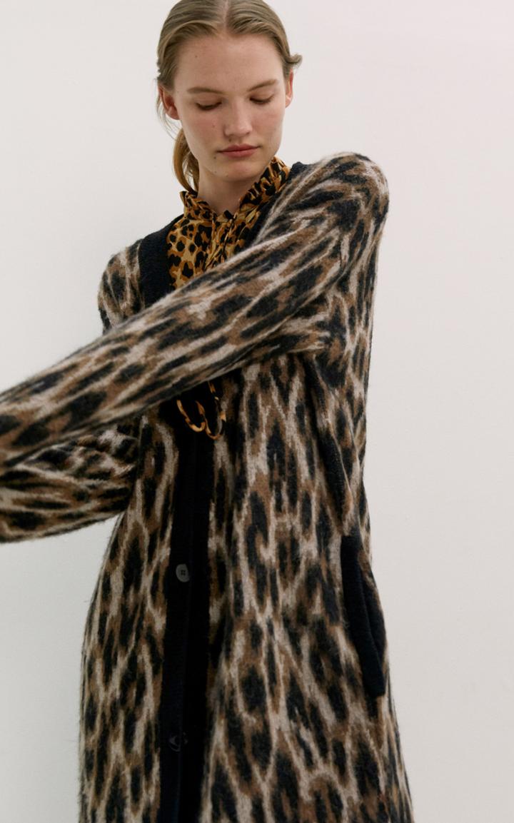 Moda Operandi By Malene Birger Zillow Ruffled Leopard Chiffon Midi Dress