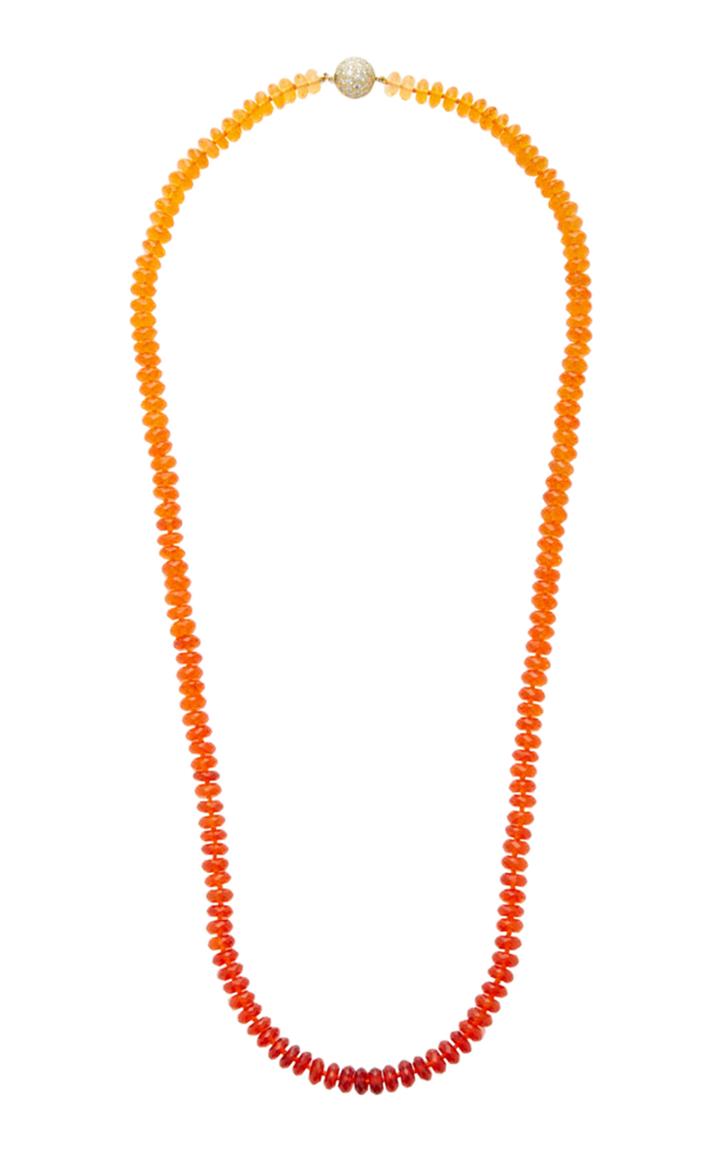 Katherine Jetter One-of-a-kind Fire Opal Bead Necklace