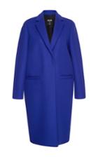 Msgm Concord Grape Wool Felt Coat