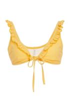Solid & Striped Milly Ruffle Trim Bikini Top