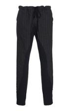 Greg Lauren Charcoal Chalk Stripe Long Pant