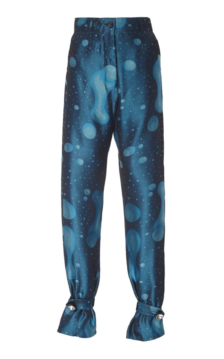 Christopher Kane Silk Jacquard Trousers
