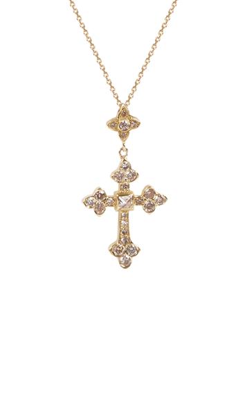 Moda Operandi Nayla Arida Diamond Cross Necklace