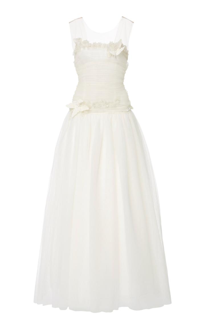 Rodarte Strapless Drop Waist Gown