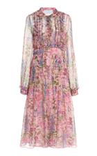 Moda Operandi Luisa Beccaria Ruffle-trimmed Chiffon Shirt Dress