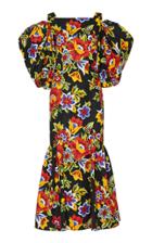 Carolina Herrera Floral-print Cotton-silk Mermaid Dress
