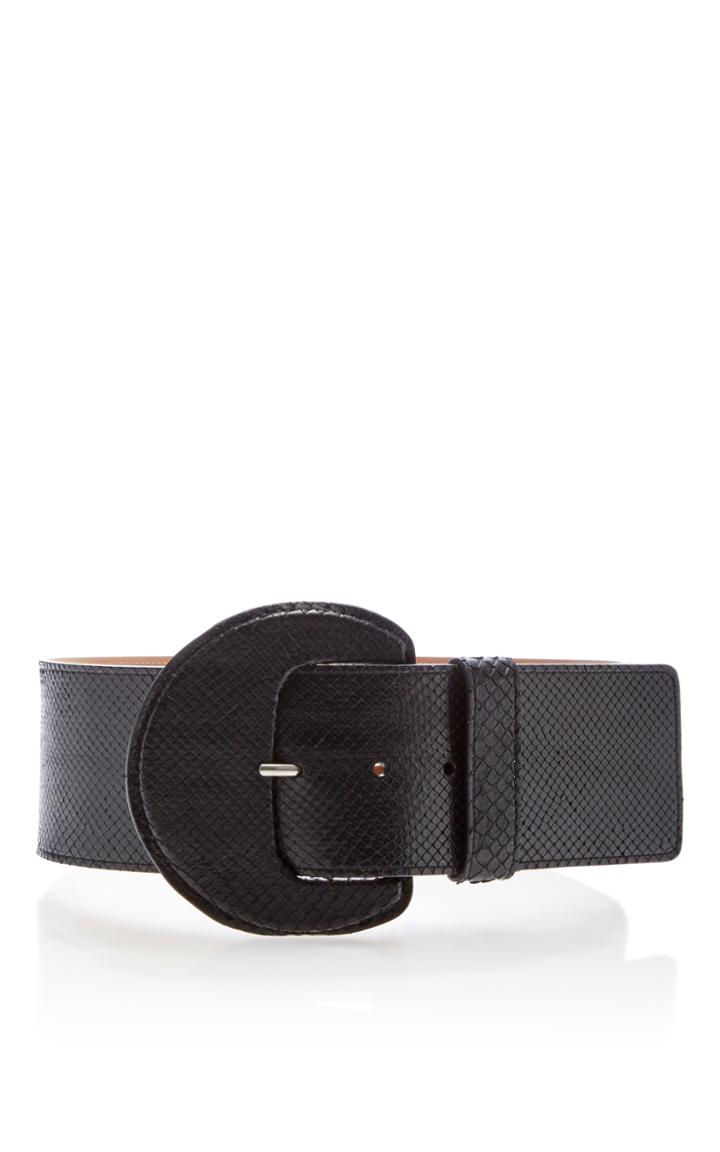 Michael Kors Collection Gloss Python Belt