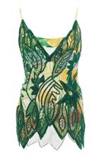 Moschino Printed Embellished-trim Top