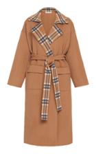 Rejina Pyo Meryl Convertible Paneled Checked Wool-blend Coat