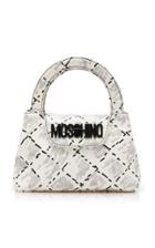 Moschino Lettering Quilting Print Bag