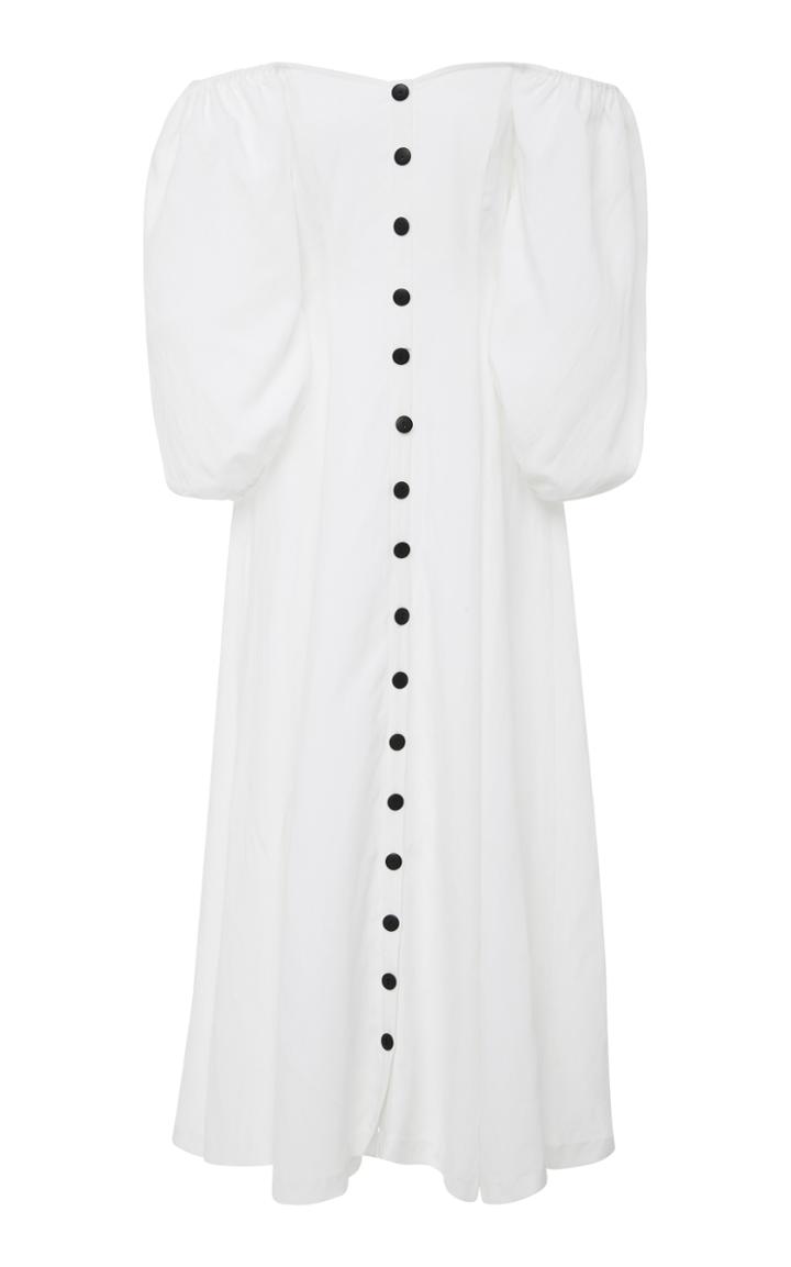 Mara Hoffman Mika Off-the-shoulder Balloon Sleeve Dress