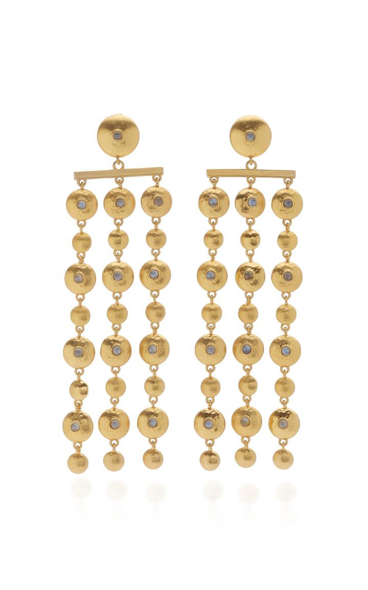 Lulu Frost Sundance Gold-plated And Mother-of-pearl Earrings