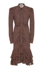 Moda Operandi Michael Kors Collection Ruched Silk-georgette Dress Size: 2