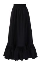 Moda Operandi Valentino Gathered Silk High-rise Maxi Skirt Size: 36