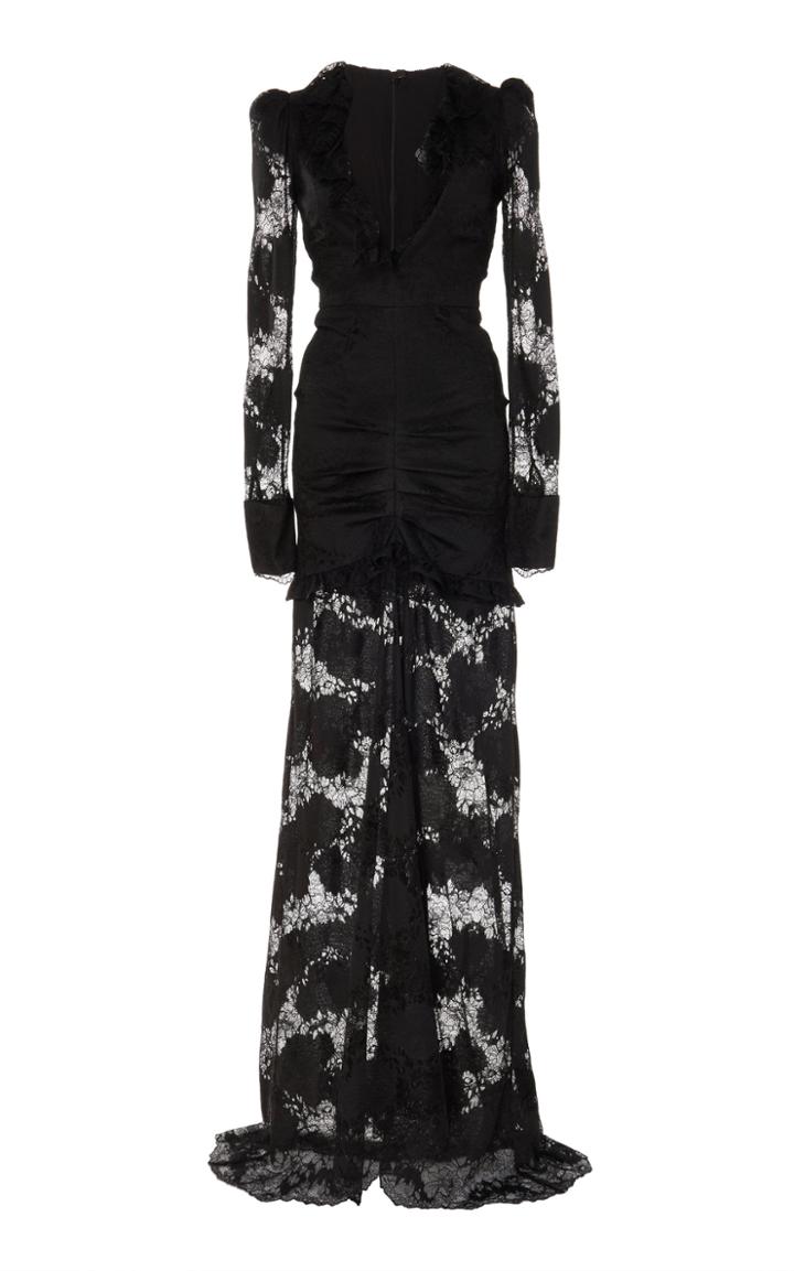 Alexis Lucasta Lace-detailed Deep-v Maxi Dress