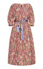 Marni Floral-print Poplin Midi Dress