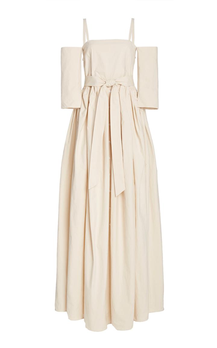 Moda Operandi Rosie Assoulin Court Cotton-blend Maxi Dress