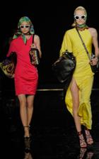 Versace Gathered Crepe Mini Dress