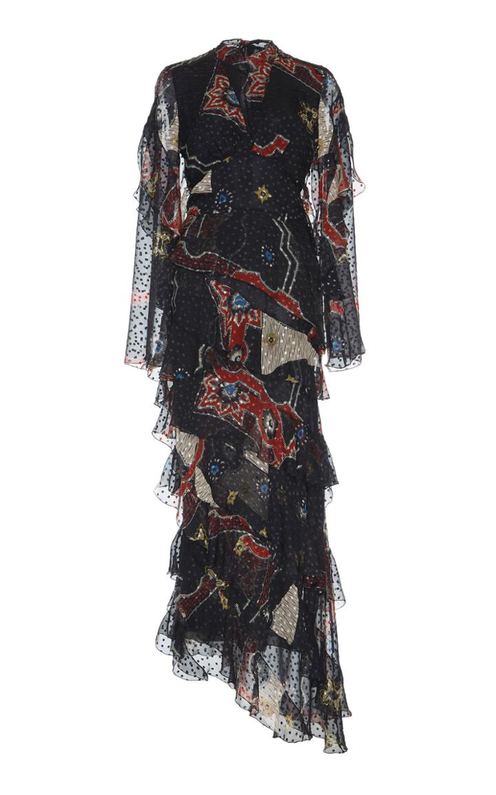 Etro Vega Ruffle Maxi Dress