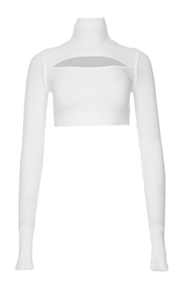 Babukhadia Cut Out Cropped Turtleneck