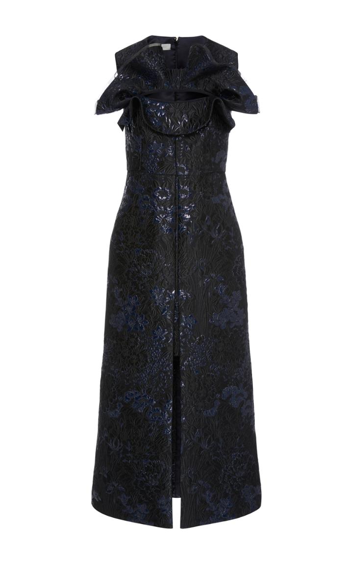 Delpozo Sleeveless Dress With Frill Details