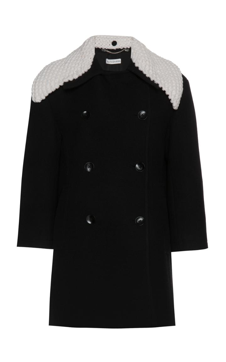 Altuzarra Daly Knit Collar Coat