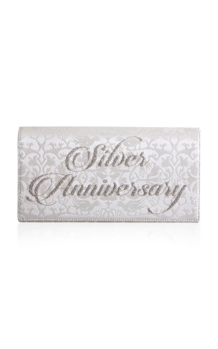 Preciously Paris Anniversary Jacquard Silk Clutch